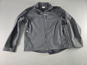 SOG Tactical Jacket Mens Large Black Softshell Windbreaker Zip Pockets Outdoor
